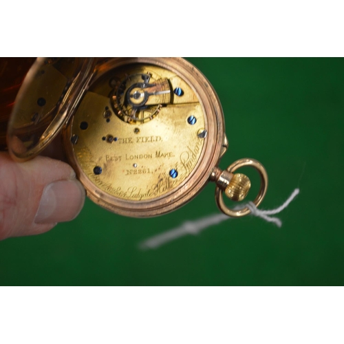 976 - A Benson of London Gentleman's 9 carat gold cased pocket watch.