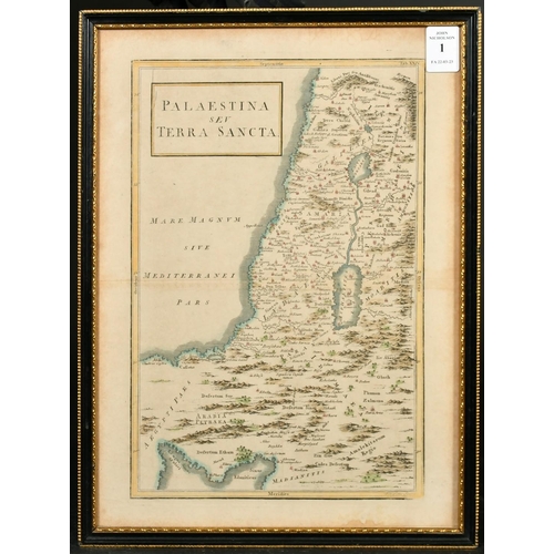 1 - W H Toms after Christoph Cellarius, probably late 18th Century, 'Palaestina sev Terra Sancta', an ou... 