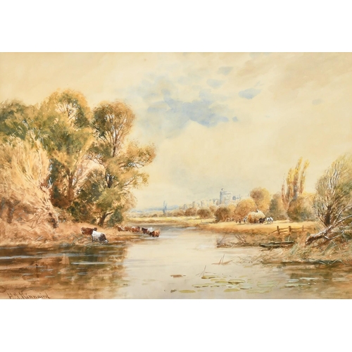 123 - Henry John Kinnaird (1861-1929) British, a view of the Thames, watercolour, signed, 13.5