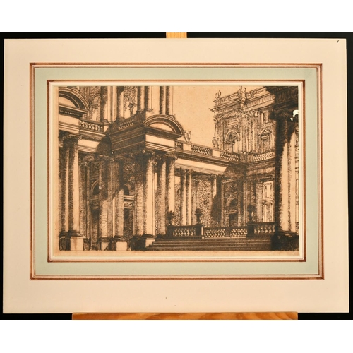 163 - An old master ink drawing of classical buildings, 6.5