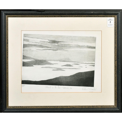 2 - Richard Rowland, Circa 2000, 'Islands in the Flow, Weisdale Voe', a print, inscribed  A/P, dated 200... 