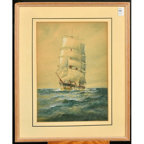 200 - William Minshall Birchall (1884-1941) British, 'A New Zealand Clipper', watercolour, indistinctly si... 