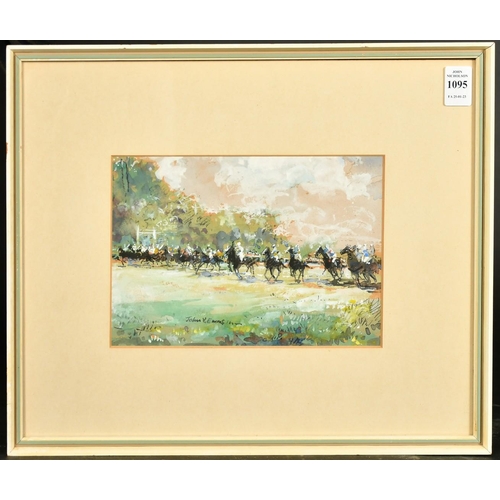 203 - John Victor Emms (1912-1993) British, 'The Start, Epsom Downs', watercolour, signed, 6