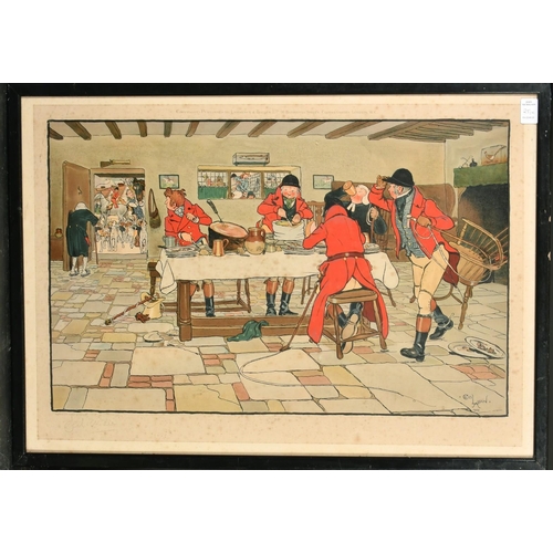 25 - Cecil Aldin (1870-1935) British, a set of four hunting prints, each signed in pencil, published by L... 