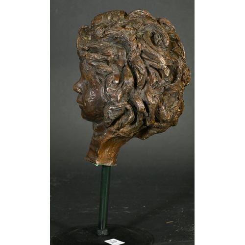 250 - John Worsley (1919-2000) British, a bronze bust of Hannah Rose age two years and nine months, signed... 