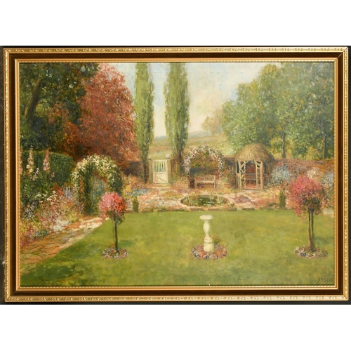 269 - John Falconar Slater (1857-1937) British, a garden in blossom, oil on board, signed, 20