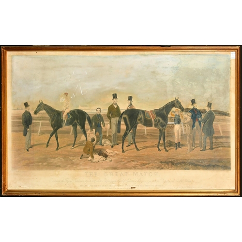 3 - Charles Hunt after Harry Hall, 19th Century, 'The Great Match', aquatint with hand colouring, 25.5