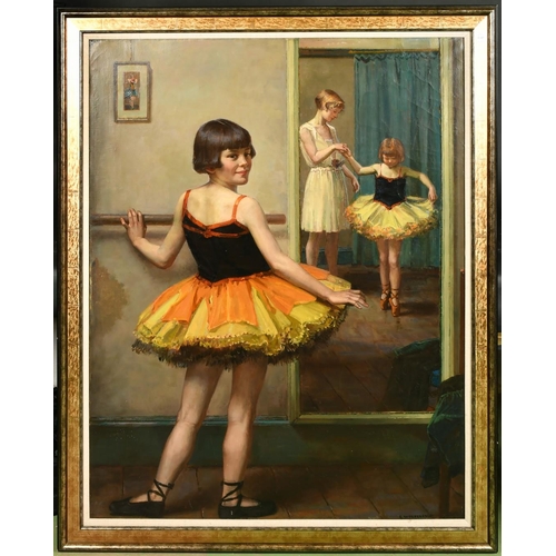 379 - Garnet Ruskin Wolseley (1884-1967) British, The Ballet Lesson, oil on canvas, signed, 50.5