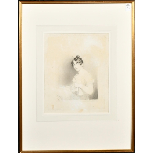 4 - After Thomas Lawrence, a collection of four etchings from 'Cabinet of Gems', 'Elizabeth Vorontzov', ... 