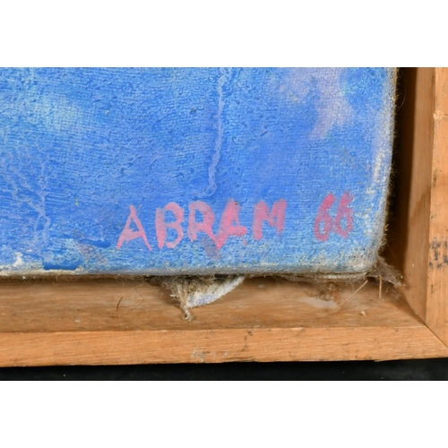 462 - Abram, Circa 1966, an untitled abstract composition, oil on canvas, signed and dated, 39.5