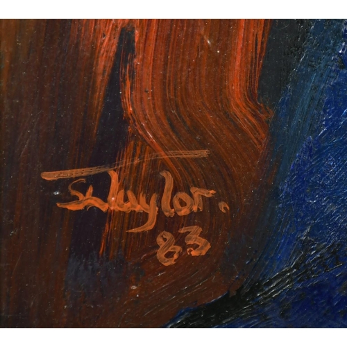 489 - S.L Taylor (20th Century) 'Duchess', Portrait of a woman, oil on canvas, signed, inscribed and dated... 