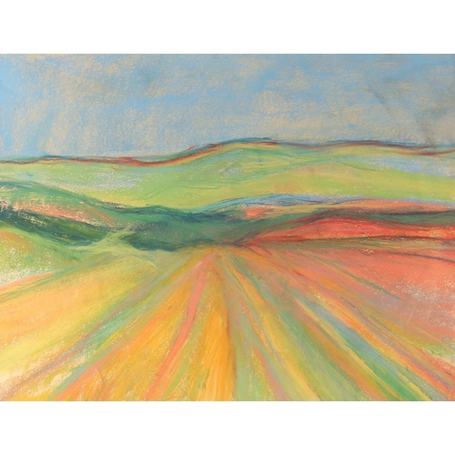 510 - Jeff Hoare (1923-2019) British, 'Provence Summer', pastel, titled verso, 18