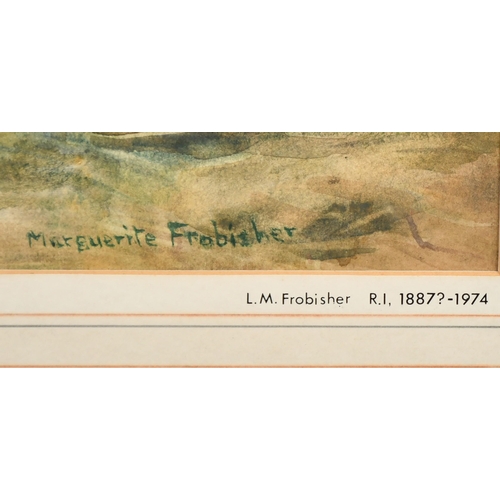 82 - Lucy Marguerite Frobisher (19th/20th Century), 'Impudence', a study of a small dog, watercolour, sig... 