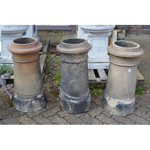 1 - Three chimney pots.