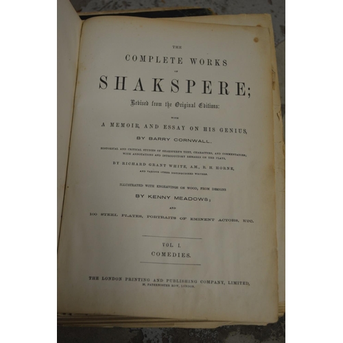 111 - The works of Shakespeare, 2 volumes (faults).