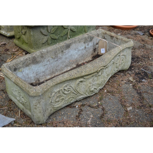 16 - A composite garden trough with serpentine front.