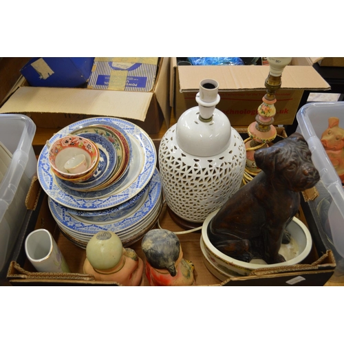 171 - Large quantity of household china, glass etc.