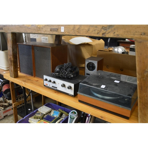 183 - A Garrard model SP25 MK 111 turntable and other hi-fi equipment.