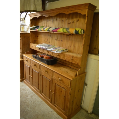 234 - Large pine dresser.