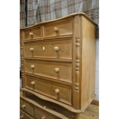 239 - A pine chest of drawers.