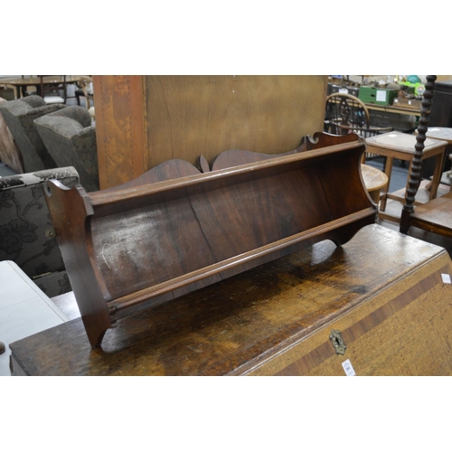 280 - Mahogany wall shelves.