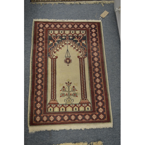 371 - Three various Persian rugs, various sizes.