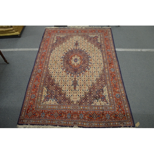 361 - A good Persian design carpet, cream ground with all-over floral decoration, 290cm x 203cm.