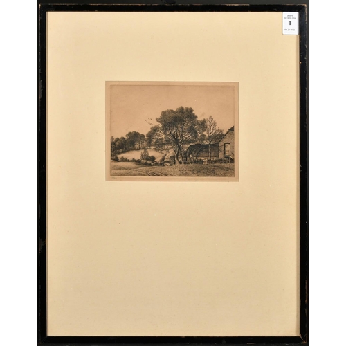 1 - Stanley Roy Badmin (1906-1989) British, 'Tanyard Farm, Sussex', etching, signed and numbered 17/40 i... 