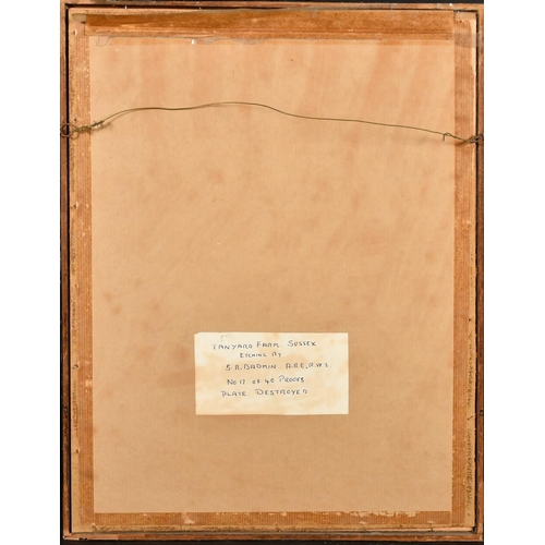 1 - Stanley Roy Badmin (1906-1989) British, 'Tanyard Farm, Sussex', etching, signed and numbered 17/40 i... 