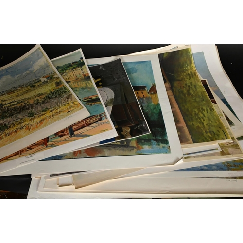 19 - A group of twenty-two Impressionist and Post-Impressionst Ganymed prints after Segonzac, Marquet, Mo... 
