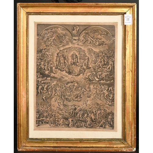 22 - Leonard Gaultier after Michelangelo, 'The Last Judgement', engraving, plate size 12.25 x 9.25