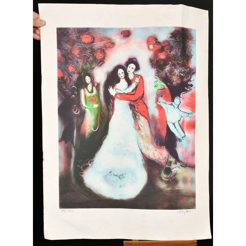 27 - Raya (1936-2022) Alain Raya-Sorkine, a lithograph of a scene of a marriage, signed and numbered 85/2... 