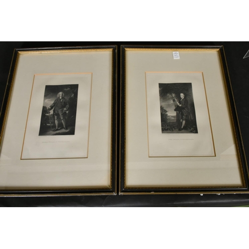 29 - After Dighton and Reynolds, a group of six prints relating to the Westmoreland family, all around 12... 