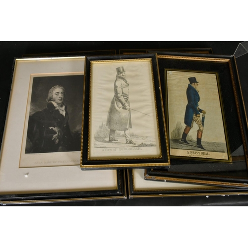 29 - After Dighton and Reynolds, a group of six prints relating to the Westmoreland family, all around 12... 