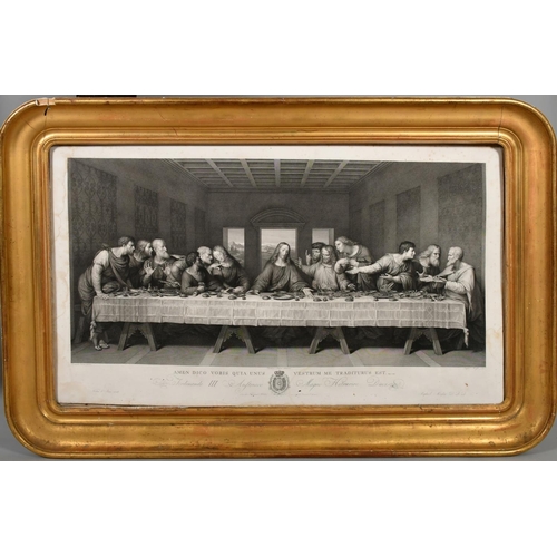 39 - Raphael Morghen after Leonardo, 'The Last Supper', engraving, plate size 20.5