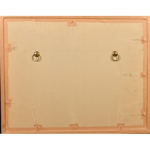 40 - After Hiroshige, a swimming carp, woodcut, signed with seal, 9