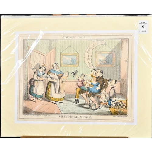 5 - Henry Heath (19th Century), 'Multiplication', hand-coloured print, 8