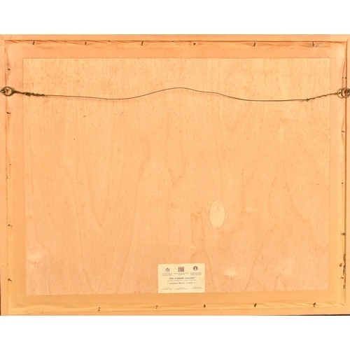 52 - Edouard Travies (19th Century) French, 'Pie-Grieche Bleue de Madagascar', hand-coloured lithograph, ... 