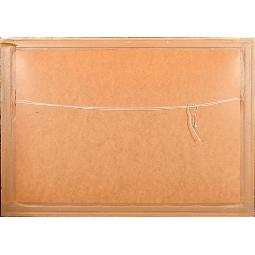 56 - Favio Hurtado, a colour print, of a lady, child and dog by a vintage motor car, 15.25