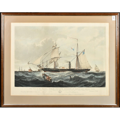 58 - Hunt after Knell, 'H M Steam Frigate Geyser' and Papprill after Knell, 'H M Steam Frigate Cyclops', ... 
