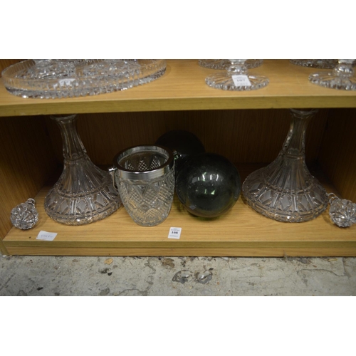 108 - A pair of port decanters etc.