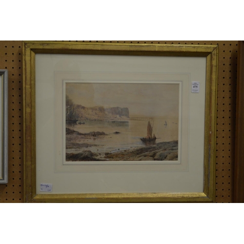 475 - Two watercolours depicting maritime scenes.