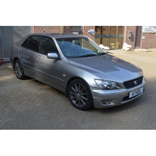 49 - A Lexus IS300 four door saloon, with private plate, 91,000 miles, MOT until November, no tax, V5 doc... 