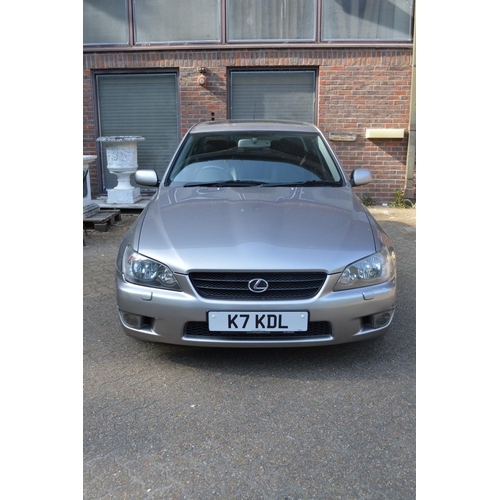 49 - A Lexus IS300 four door saloon, with private plate, 91,000 miles, MOT until November, no tax, V5 doc... 