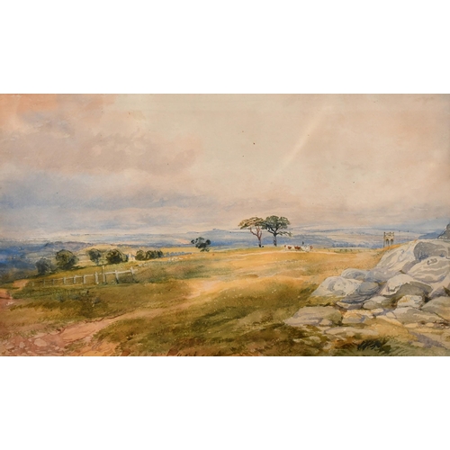 121 - David Cox Junior (1809-1885), 'Near Tunbridge Wells', watercolour, signed, 10