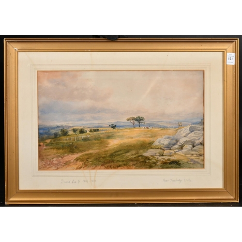 121 - David Cox Junior (1809-1885), 'Near Tunbridge Wells', watercolour, signed, 10