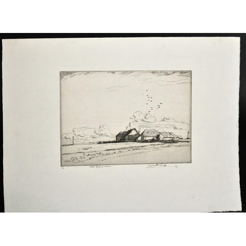 16 - Leslie Moffat Ward (1888-1978), 'Storm Clouds on a Lakeland River', etching, signed in pencil, 11