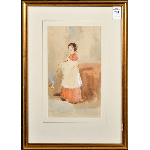 191 - Circle of R.P. Bonnington,  'Enfant de coeur Cologne', watercolour, inscribed in pencil, 9