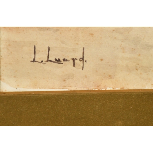 203 - Lowes Dalbiac Luard (1972-1944), 'Evening View of Kairouan', watercolour, signed, exhibition label v... 