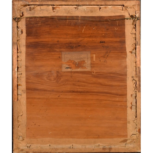 206 - Bernadino Ricciardi (1814-1854) Italian, figures crossing a mountainous landscape, watercolour, sign... 